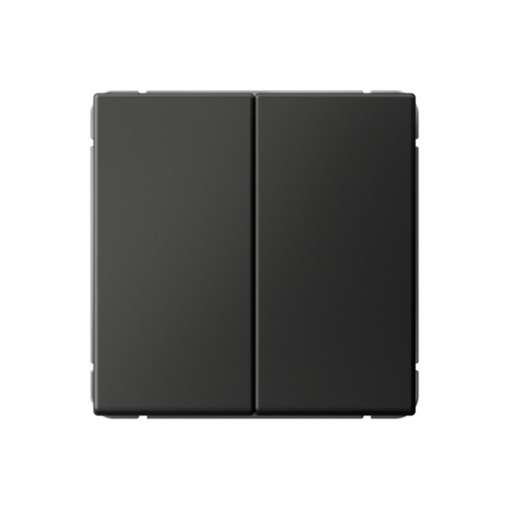 Выключатель Systeme Electric ArtGallery двухклавишный встраиваемый базальт (SE GAL001451)