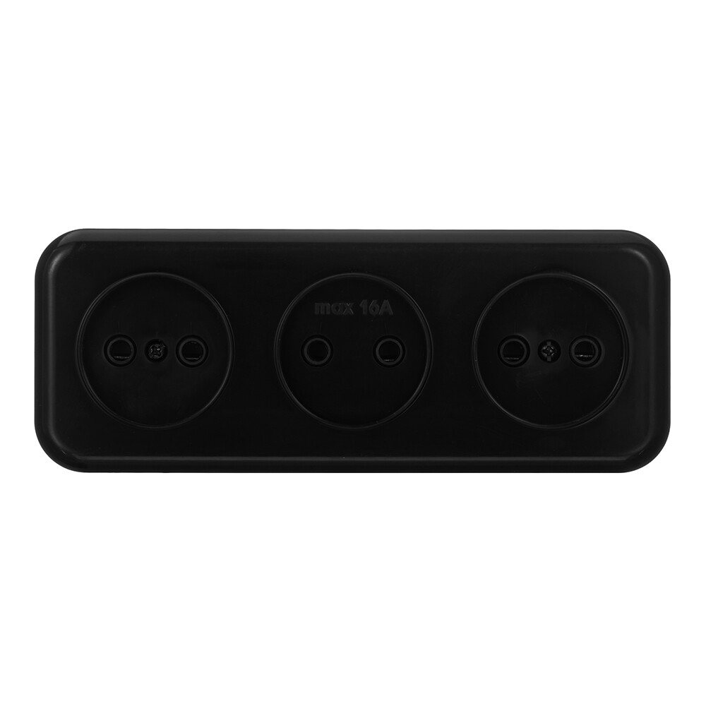 Розетка Svet накладная черная (0215-00691/1877)