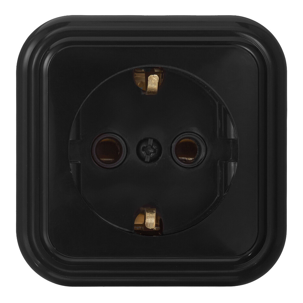 Розетка Svet накладная черная (0215-00151/1395)