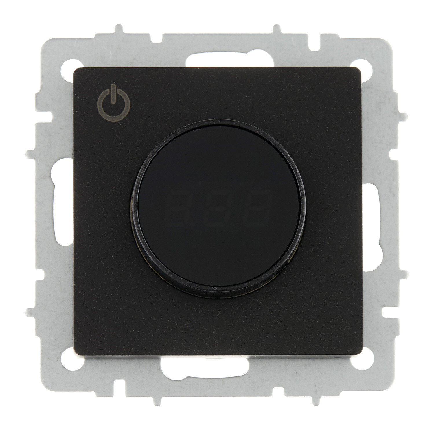 Терморегулятор IEK Brite ТС10-1-БрЧ для теплого пола встраиваемый черный электронный с индикацией (BR-RT11-K02)