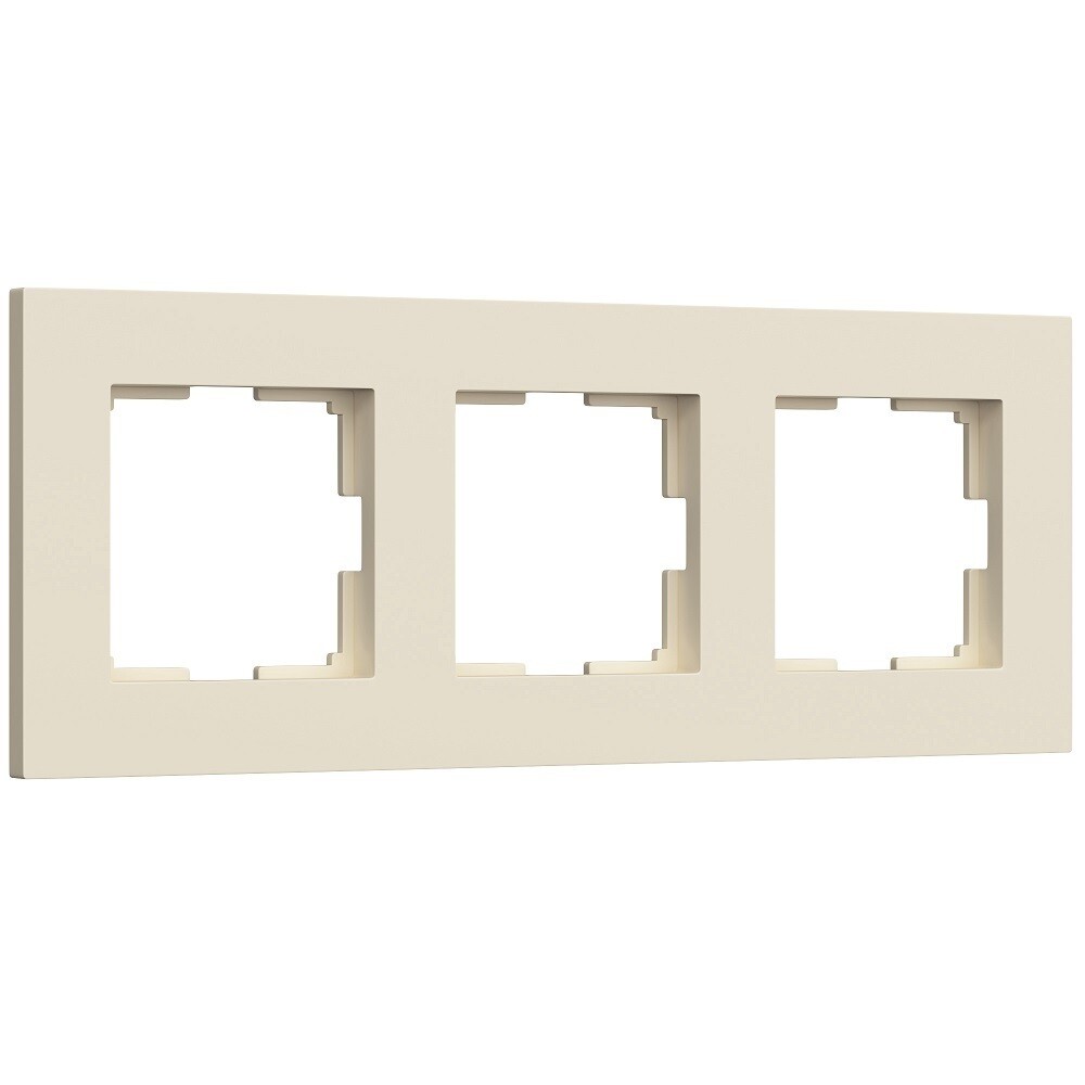 Рамка Werkel Slab трехместная айвори софт (a062808)