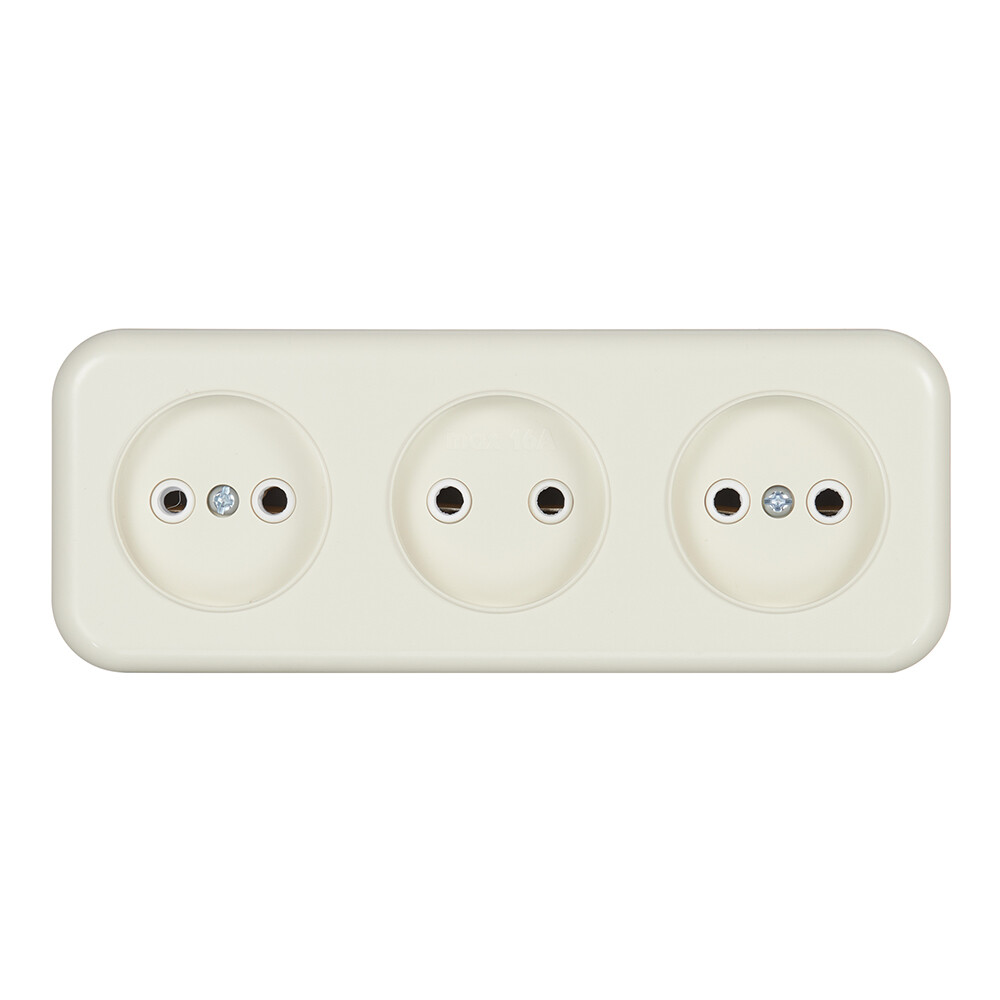 Розетка Svet накладная бежевая (0215-00661/1845/1876)