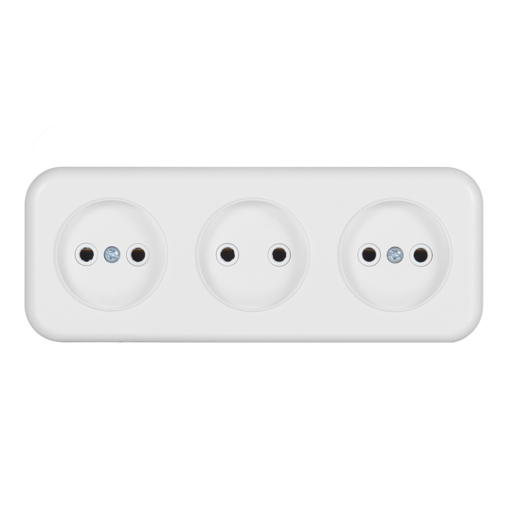 Розетка Svet накладная белая (0215-00641/9881/9882)