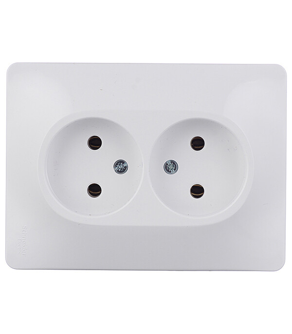 Розетка Systeme Electric Glossa встраиваемая белая (GSL000120)