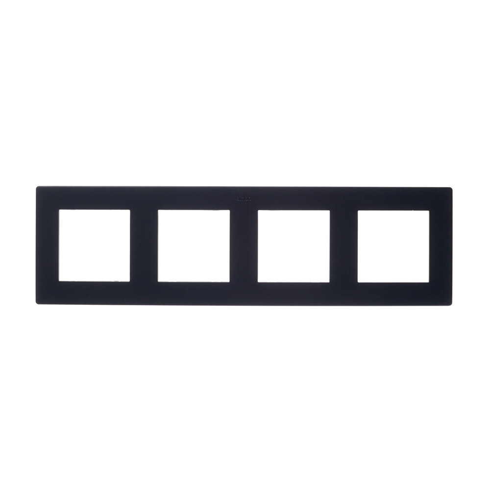 Рамка Simon 24 Harmonie четырехместная графит (2400640-038)