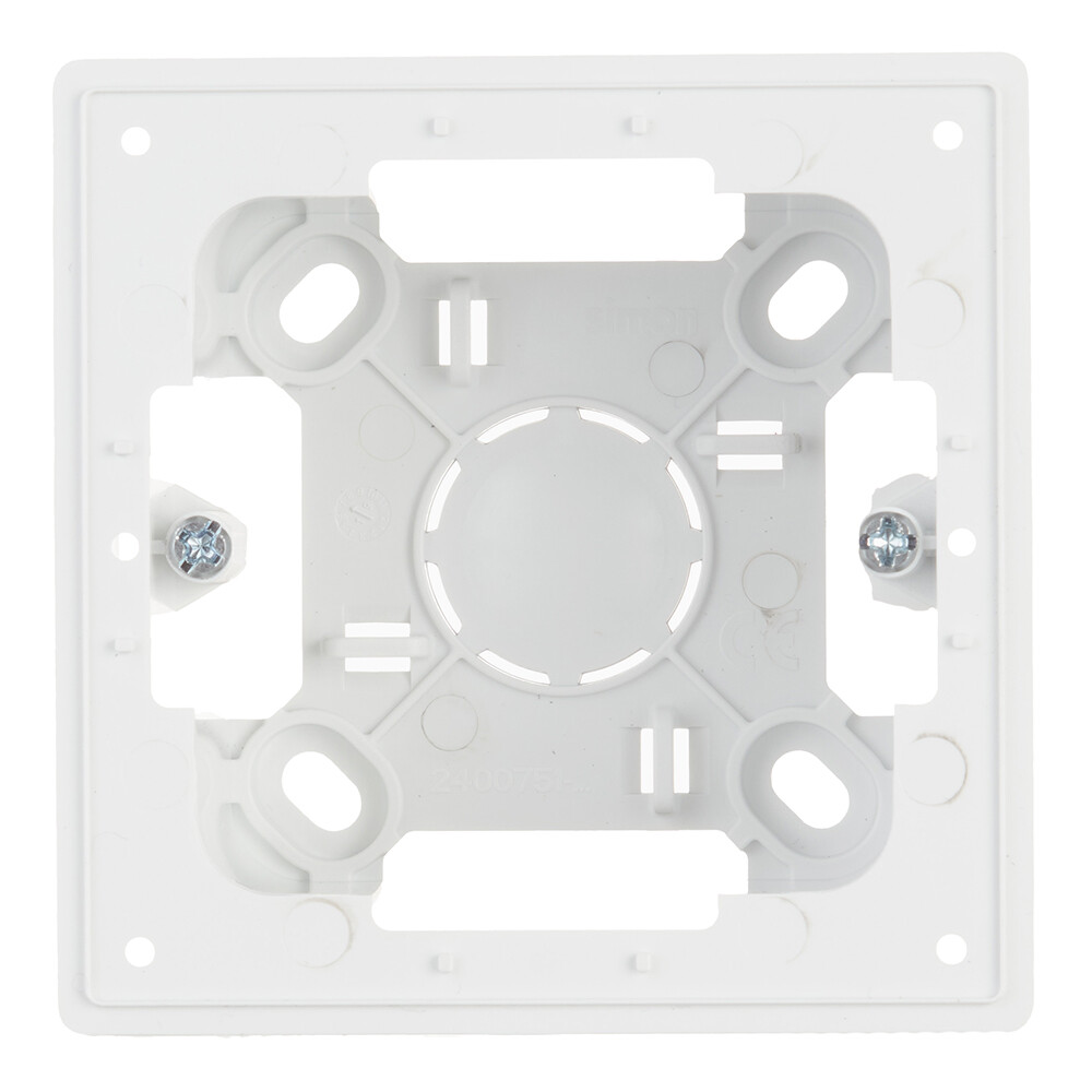 Коробка монтажная Simon 24 Harmonie одноместная накладная белая (2400751-030)