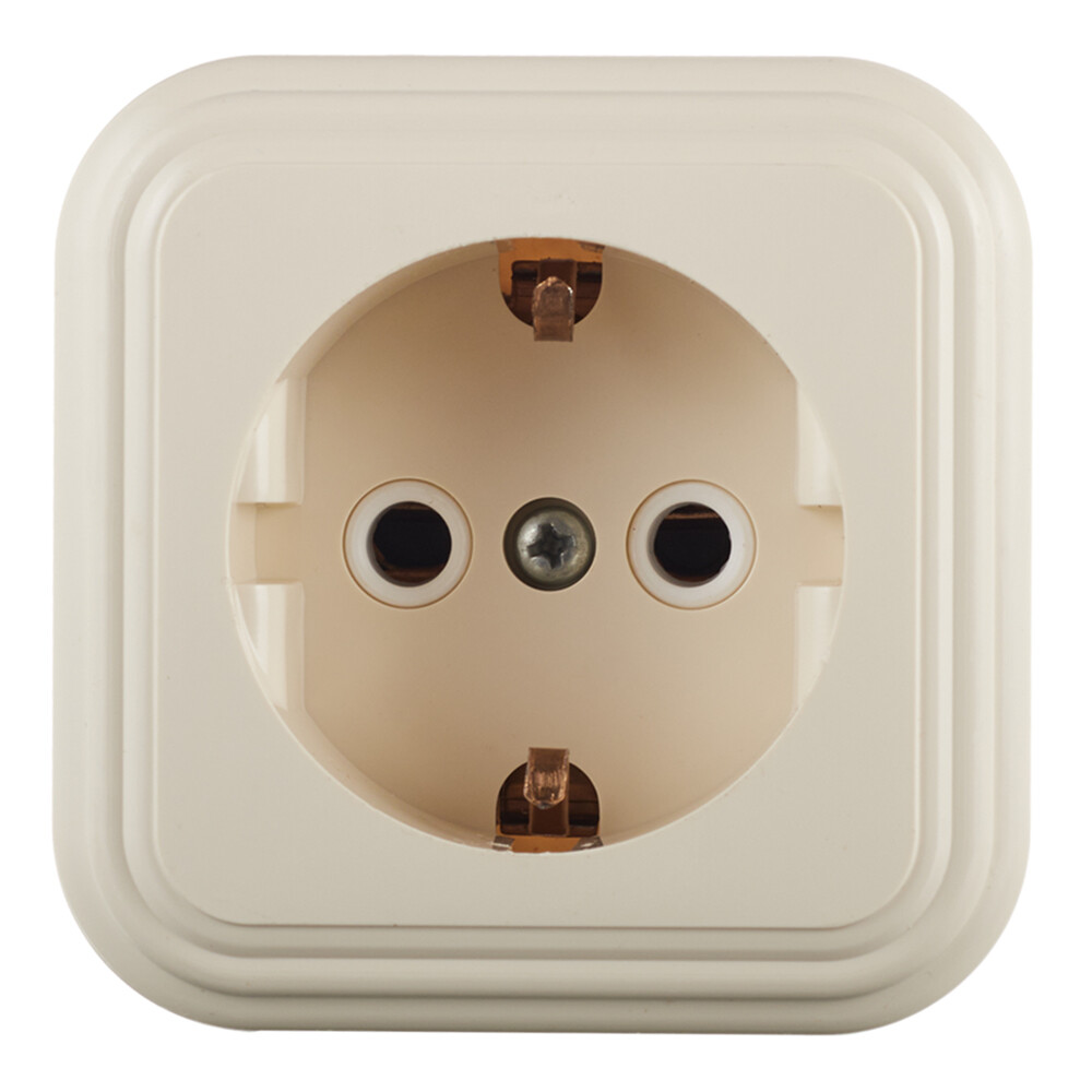 Розетка Svet накладная бежевая (0215-00121)