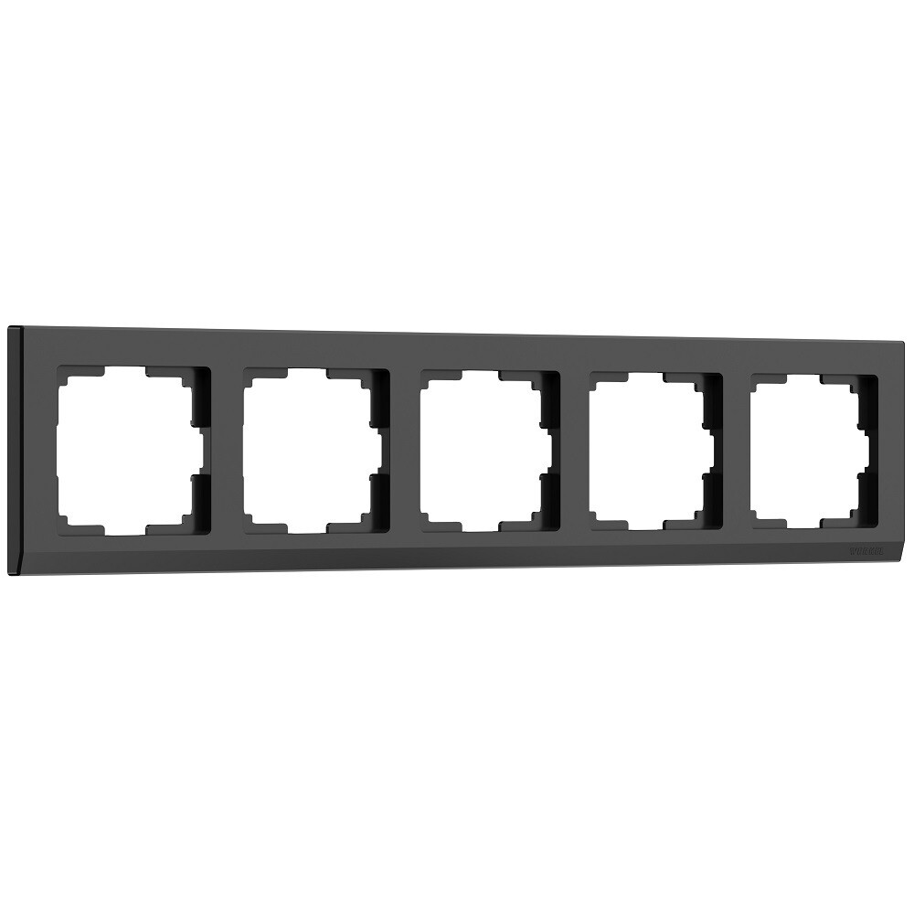 Рамка Werkel Stark пятиместная черная (a050926)