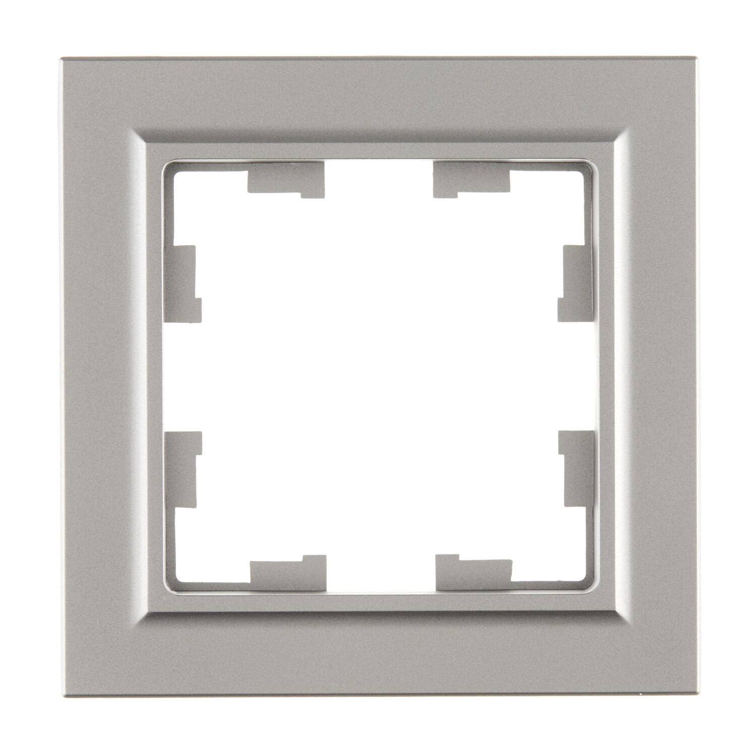 Рамка IEK Brite РУ-1-БрС одноместная сталь (BR-M12-K46)