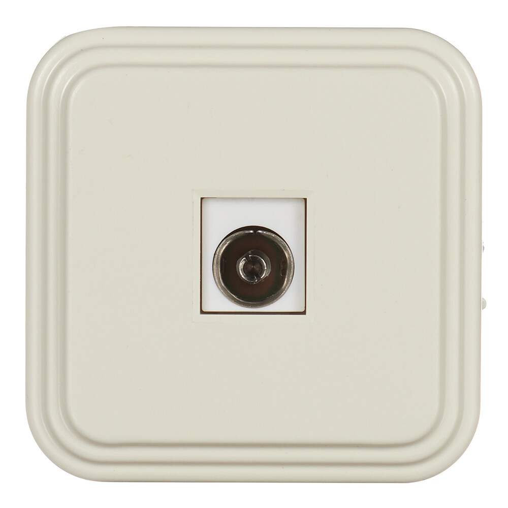 Розетка телевизионная Svet накладная бежевая (0218-00111/3719)