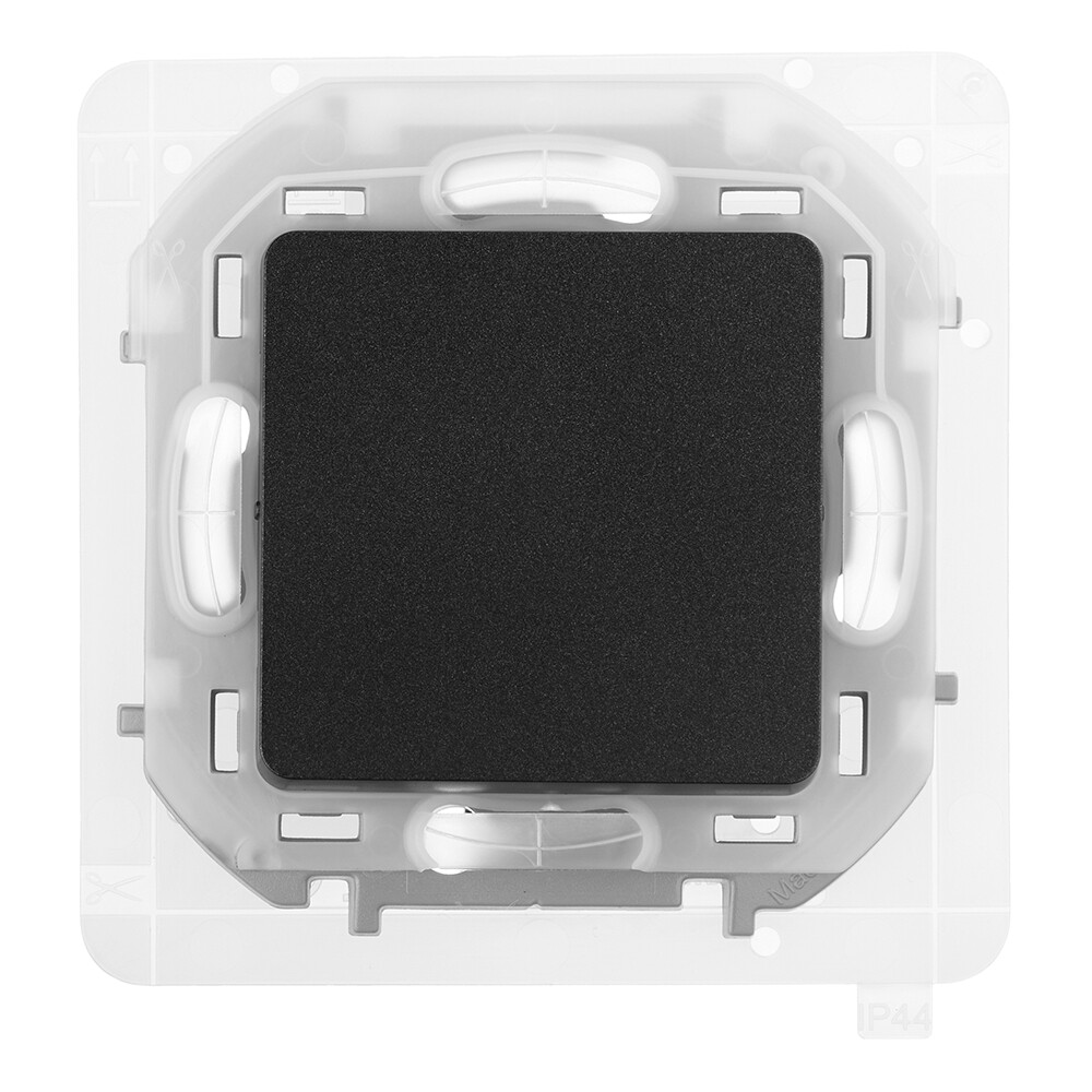 Переключатель Legrand Inspiria одноклавишный встраиваемый антрацит (673673)