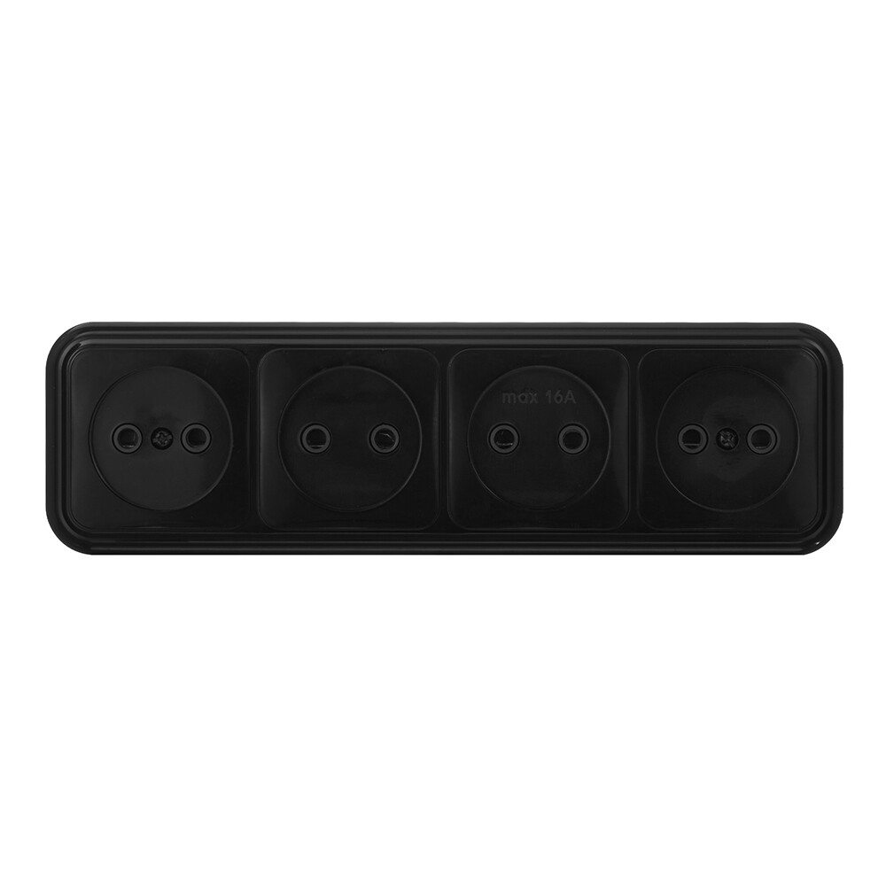 Розетка Svet накладная черная (0215-01141/2286)