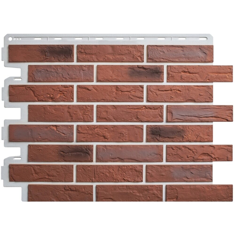 Панель фасадная Альта-Профиль Кирпич рижский 710х560 мм цвет 04