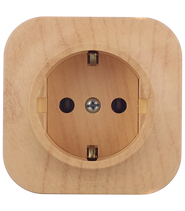 Розетка Legrand Quteo накладная дерево (782271)