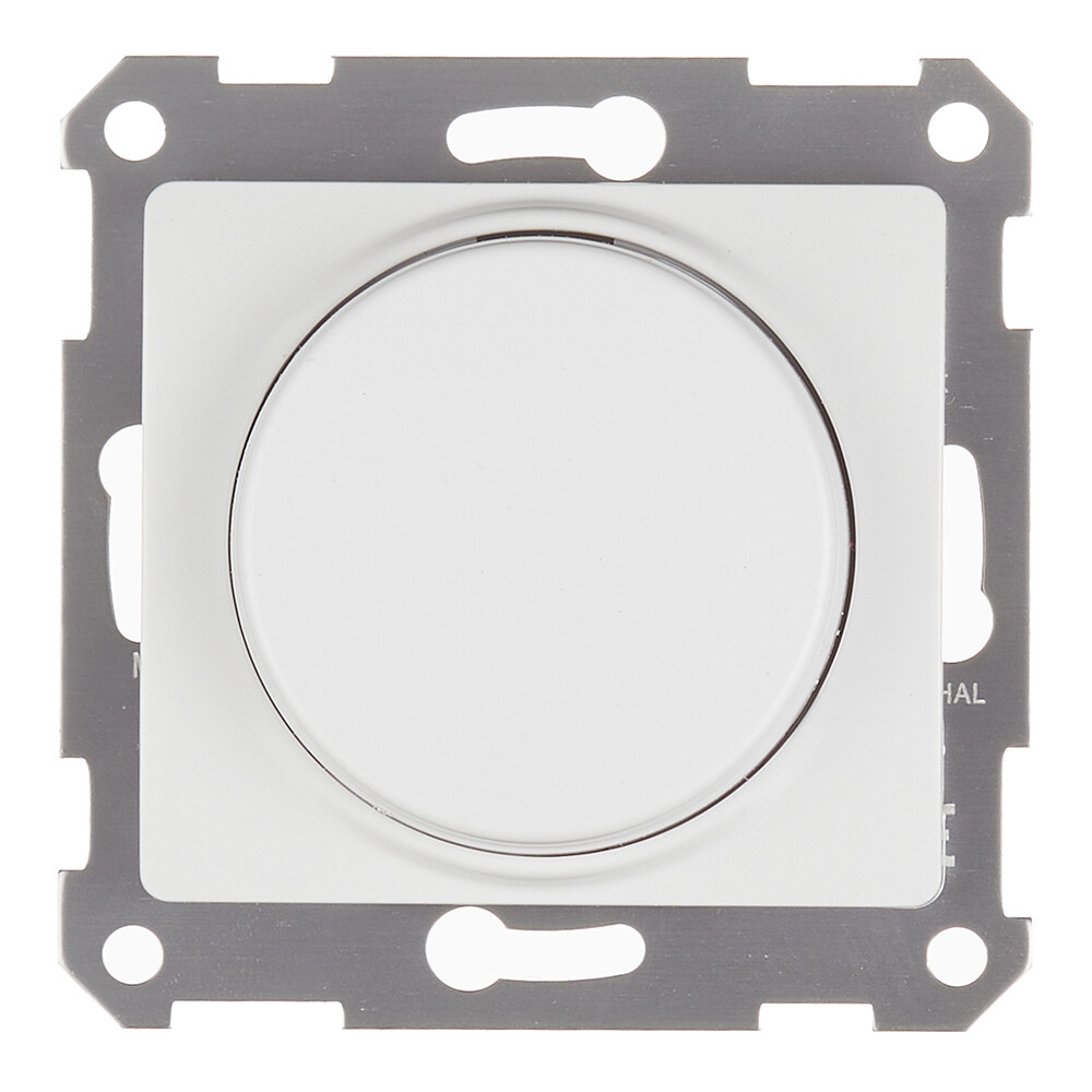 Диммер Systeme Electric Glossa встраиваемый белый поворотно-нажимной (GSL000123)