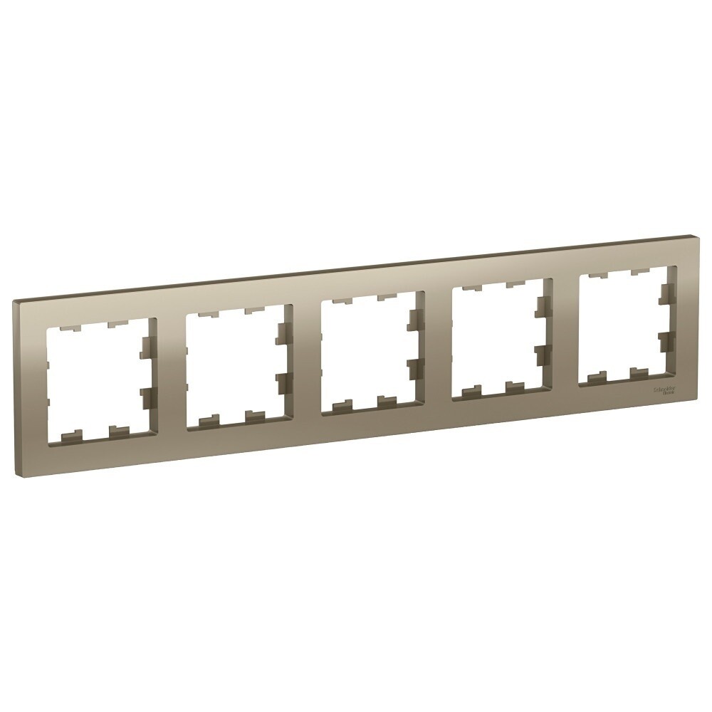 Рамка Systeme Electric AtlasDesign пятиместная шампань (ATN000505)