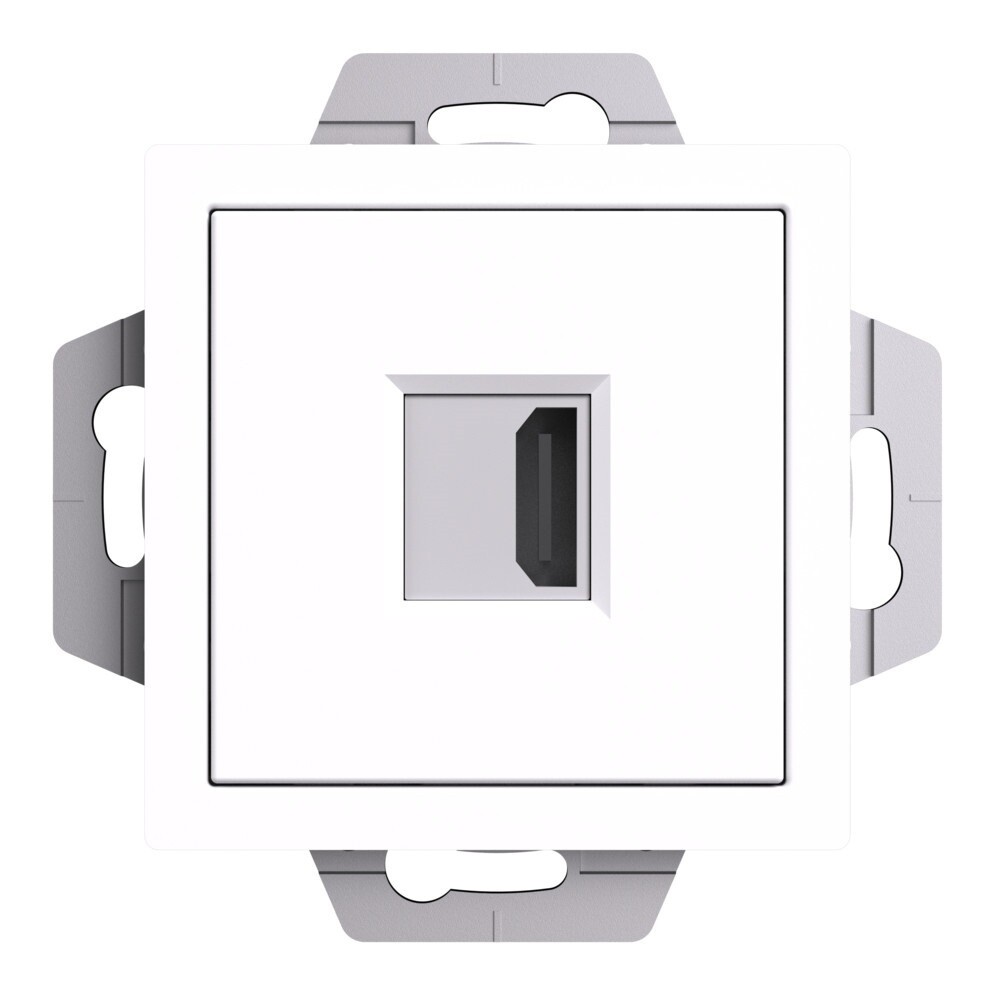 Розетка HDMI Systeme Electric AtlasDesign встраиваемая белая (ATN000180)