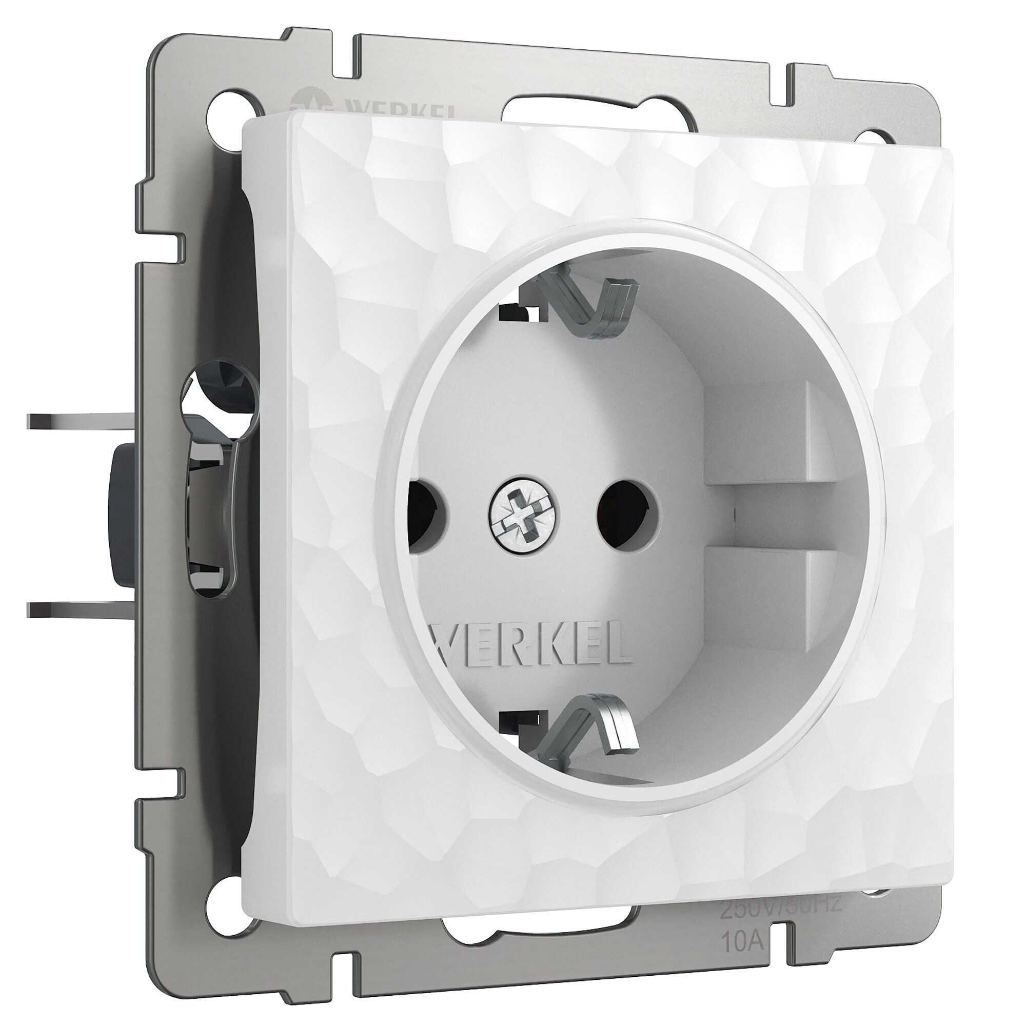 Розетка Werkel встраиваемая белая со шторками (a052020)