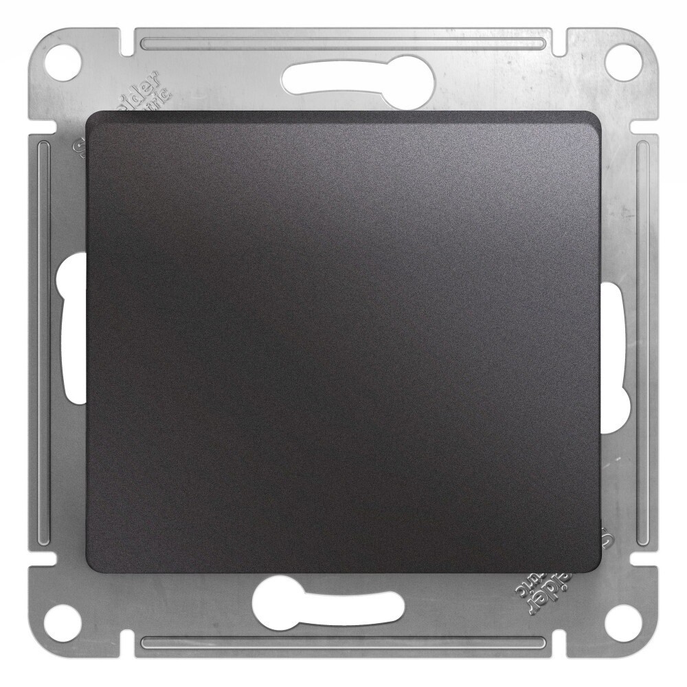 Выключатель Systeme Electric Glossa одноклавишный встраиваемый графит (GSL001311)