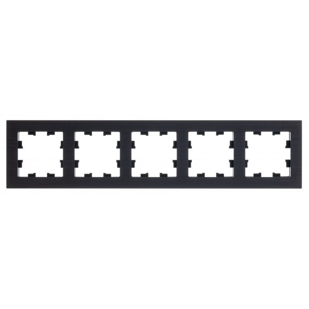 Рамка Systeme Electric AtlasDesign Nature пятиместная оникс (ATN312305)