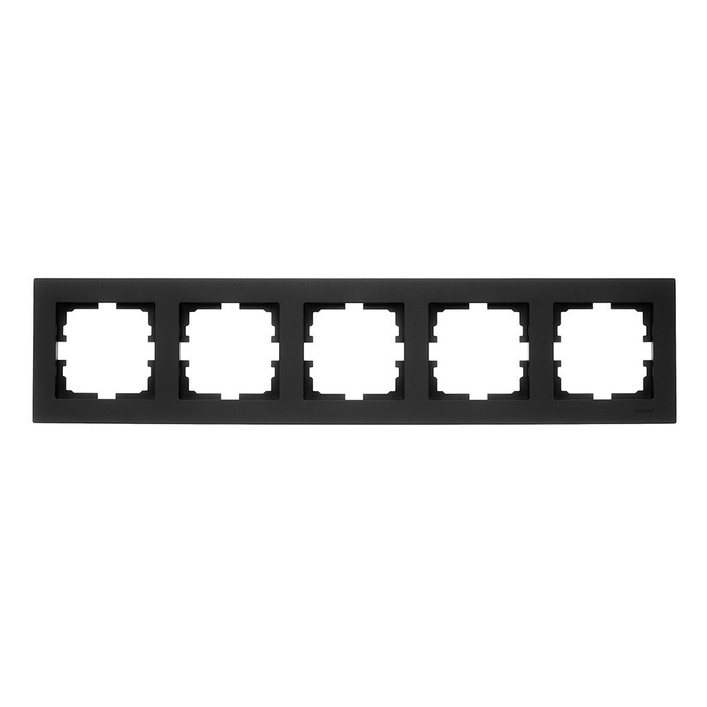 Рамка Lezard Vesna пятиместная черный бархат (742-4200-150)