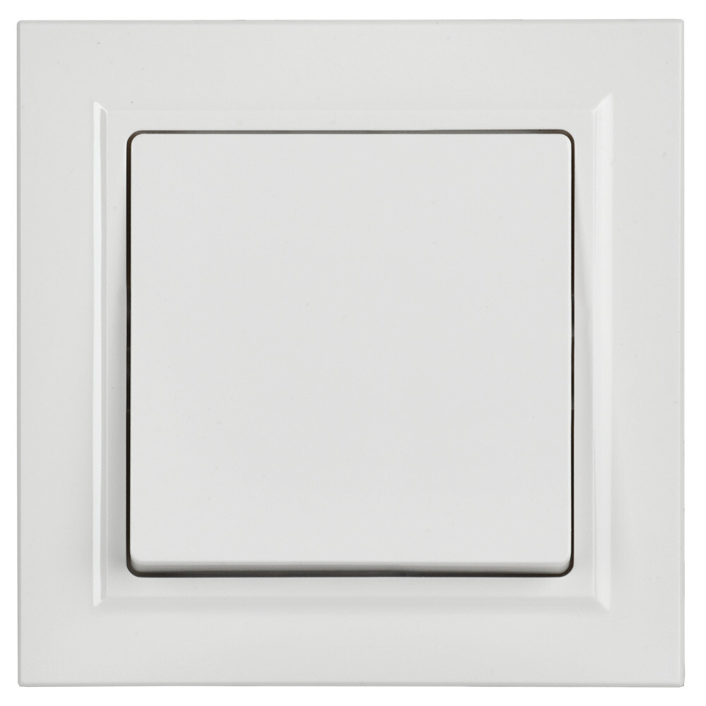 Выключатель IEK Brite ВСР10-1-0-БрБ одноклавишный встраиваемый белый (BR-V10-0-10-K01-F)