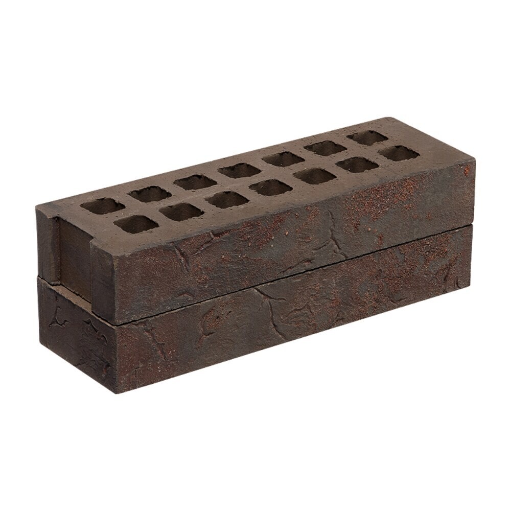 Кирпич облицовочный пустотелый коричневый Halb 5-41-00-3-43 М200 250х85х40 мм 0,5 NF Recke