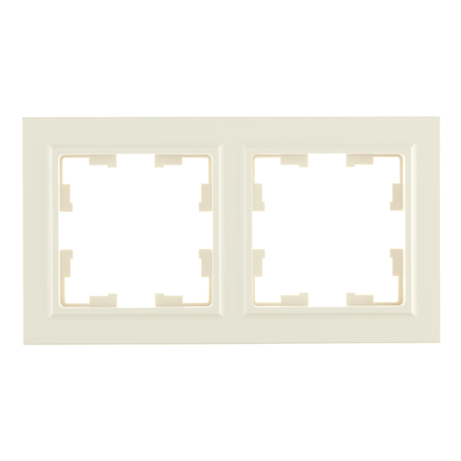 Рамка IEK Brite РУ-2-БрКр двухместная бежевая (BR-M22-K10)