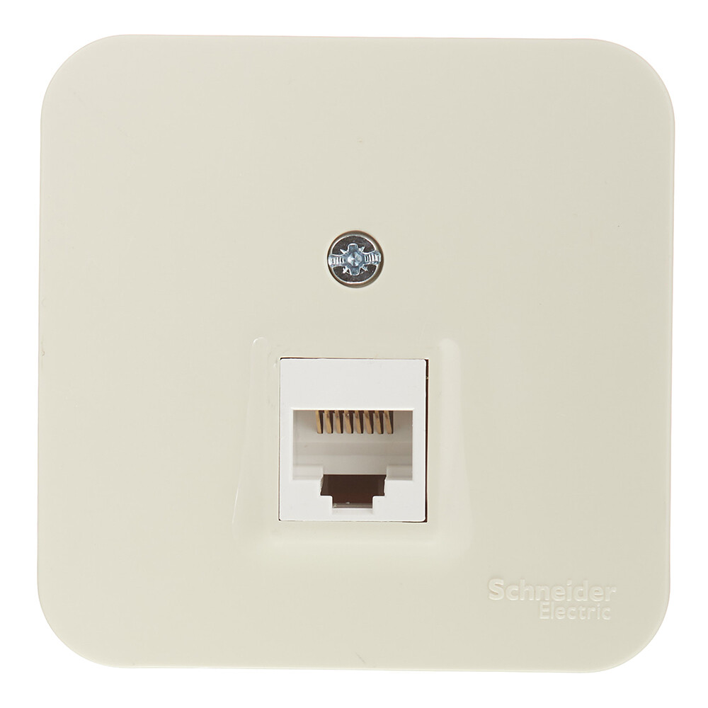 Розетка компьютерная Systeme Electric Blanca накладная бежевая RJ45 (BLNIA045007)