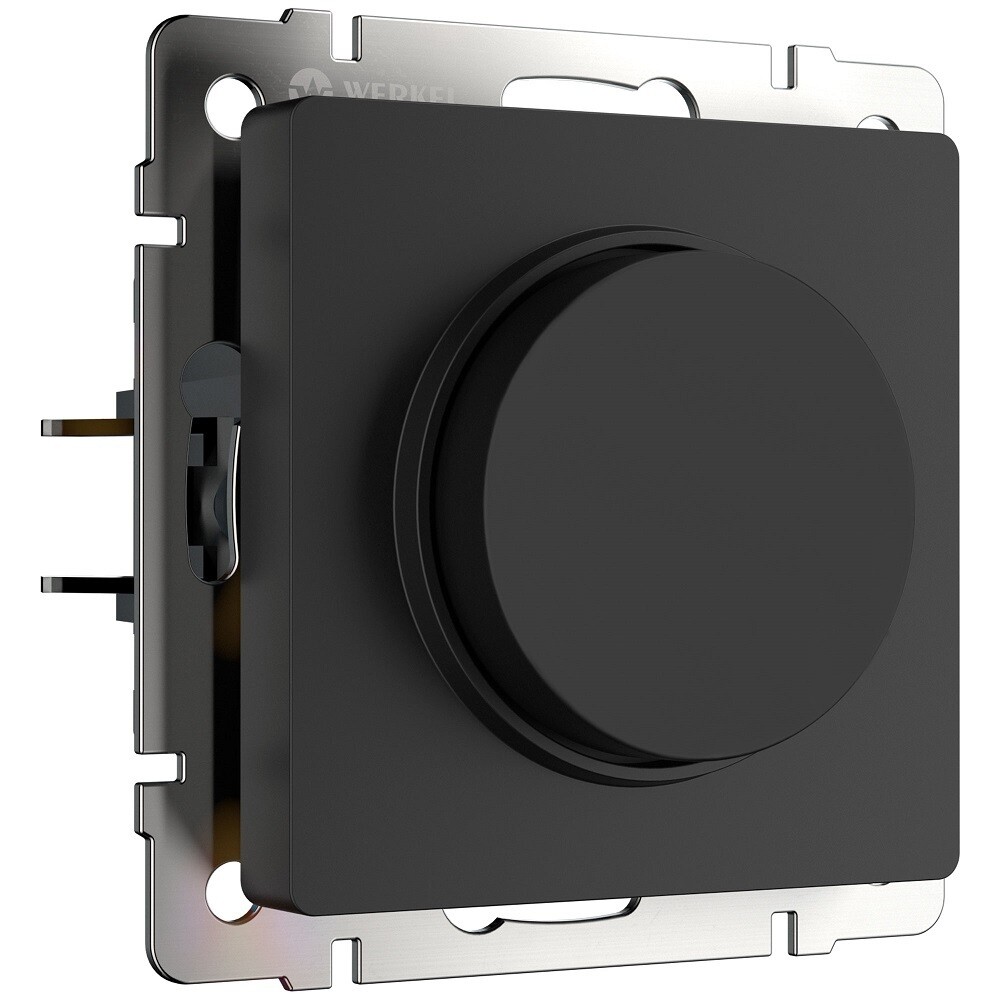Диммер Werkel встраиваемый черный матовый поворотно-нажимной (a069583)
