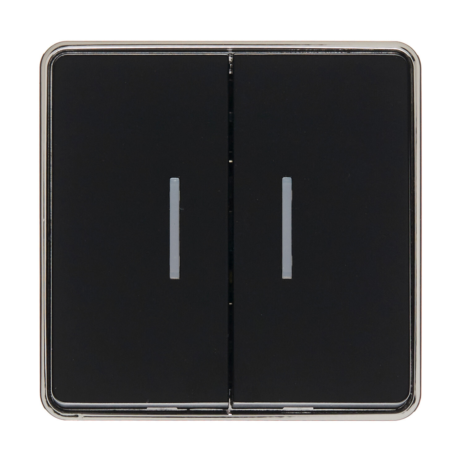 Выключатель Werkel Gallant двухклавишный накладной черный/хром с подсветкой (a050975)