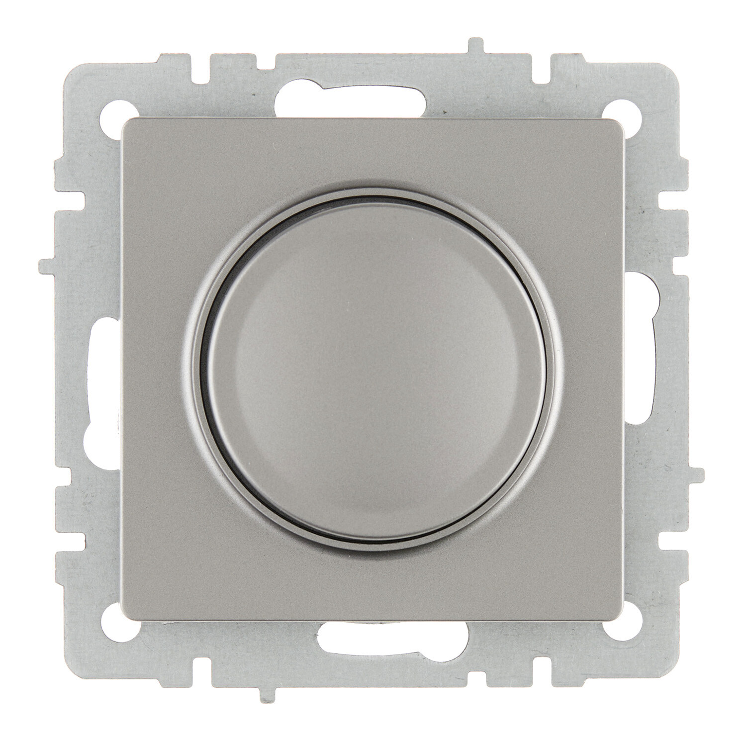 Диммер IEK Brite СС10-1-0-БрС встраиваемый сталь поворотно-нажимной (BR-D20-0600-K46)