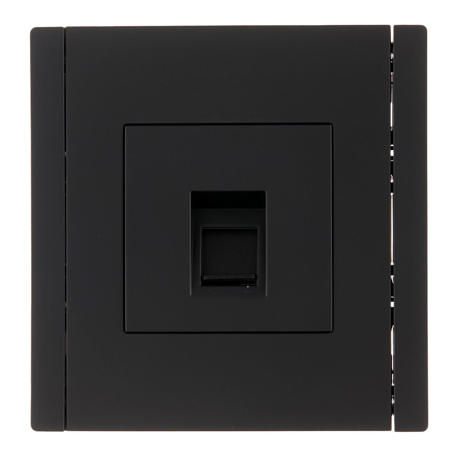 Розетка компьютерная IEK Forte&Piano FP132 встраиваемая черная RJ45 (FP-K10-1-K02)