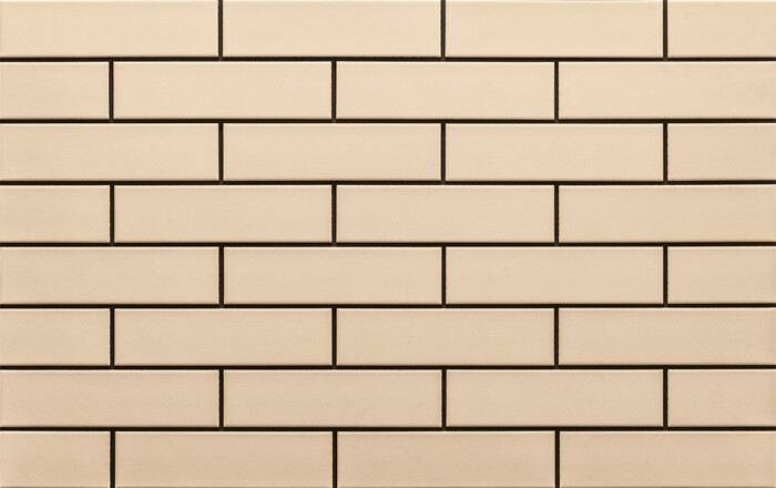 Клинкерная плитка для фасада Cerrad Elewacja gladka (32 шт.= 0,5 кв.м) кремовая 245х65х6,5 мм