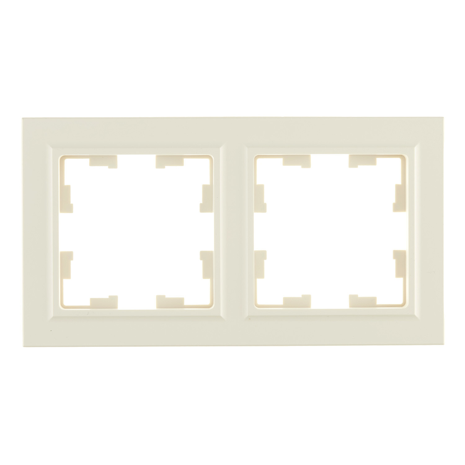 Рамка IEK Brite РУ-2-БрКр-44 двухместная бежевая (BR-M22-44-K10)