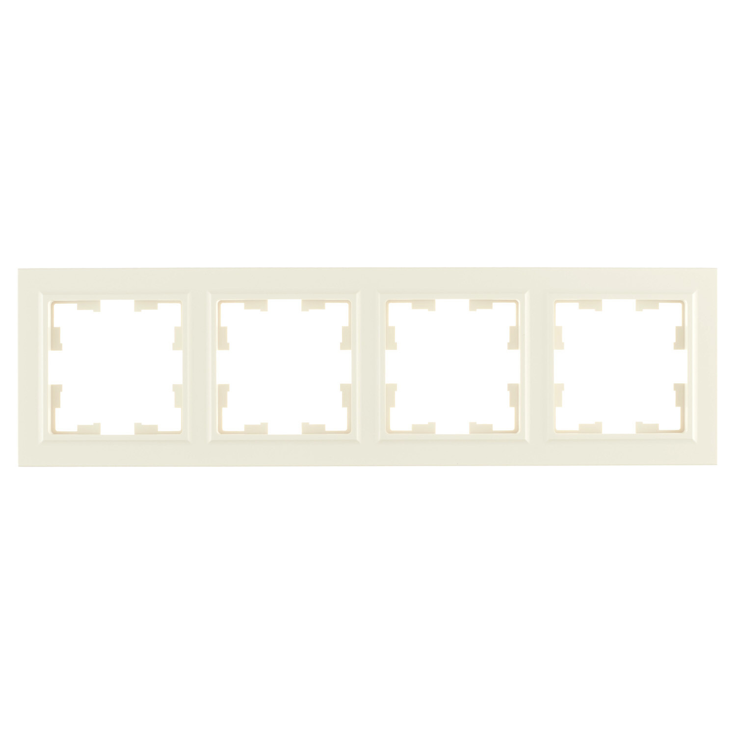 Рамка IEK Brite РУ-4-БрКр четырехместная бежевая (BR-M42-K10)