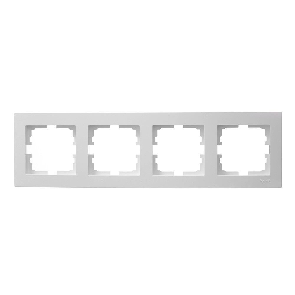 Рамка Lezard Vesna четырехместная белая (742-0200-149)