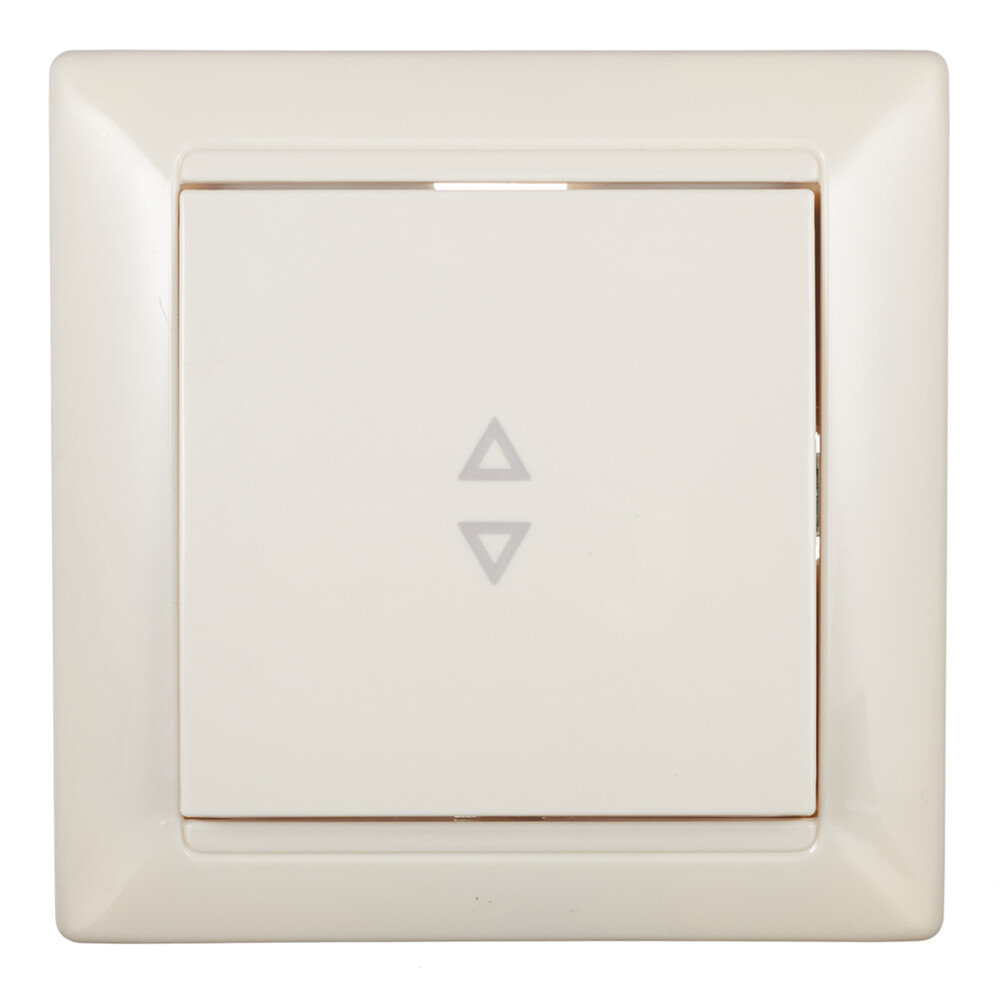 Переключатель Svet одноклавишный встраиваемый бежевый (SV1001-0017)