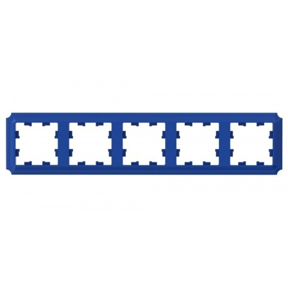 Рамка Systeme Electric AtlasDesign Antique пятиместная аквамарин (ATN101105)