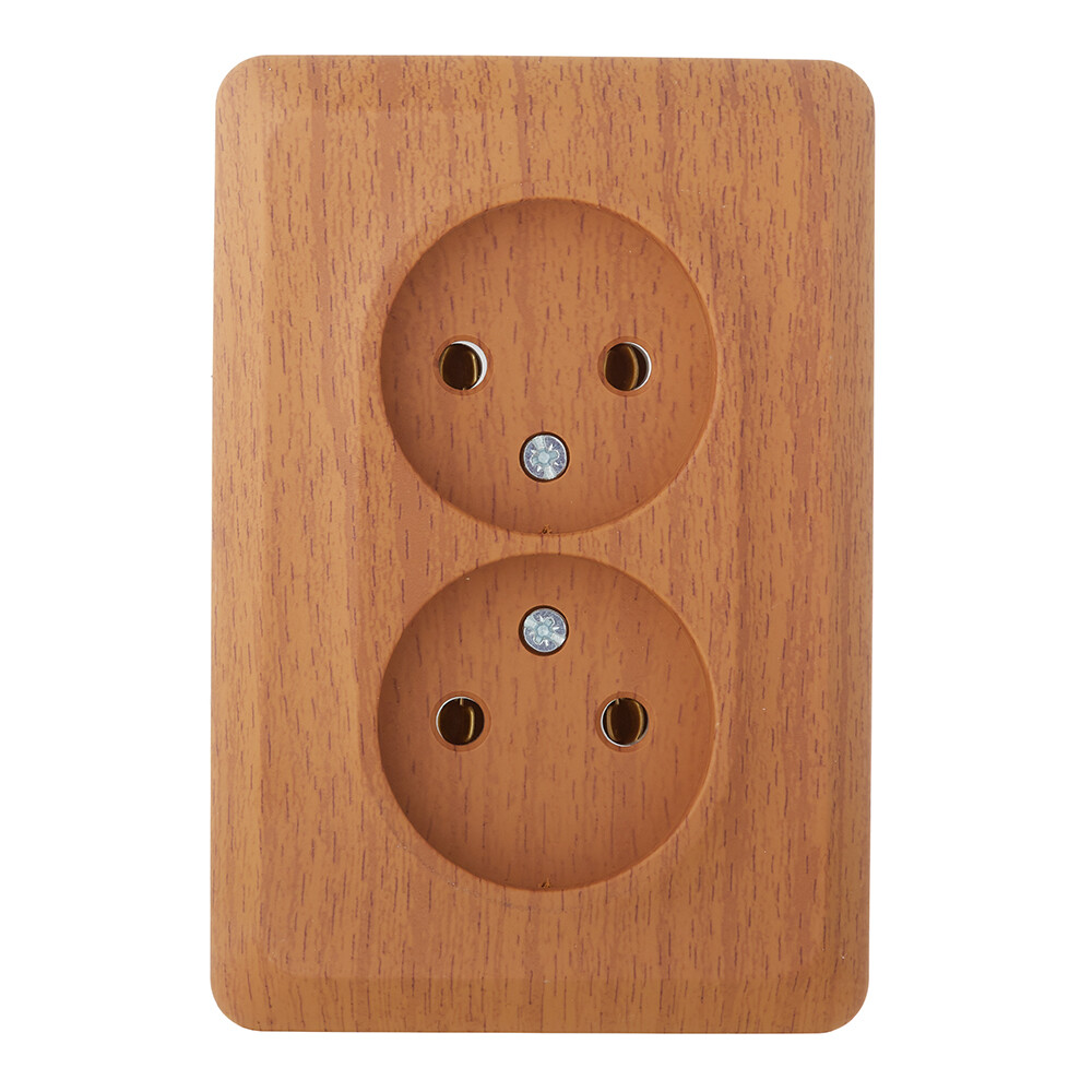 Розетка Systeme Electric Этюд накладная бук (PA16-105T)