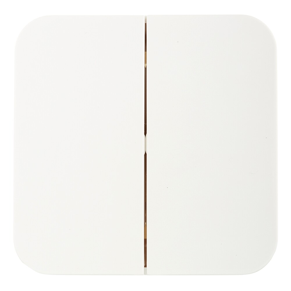 Выключатель Systeme Electric Blanca двухклавишный накладной молочный (BLNVA105012)