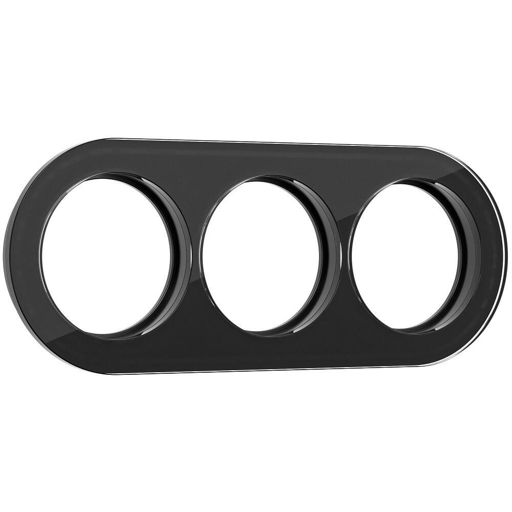 Рамка Werkel Favorit Runda трехместная черная (a051633)