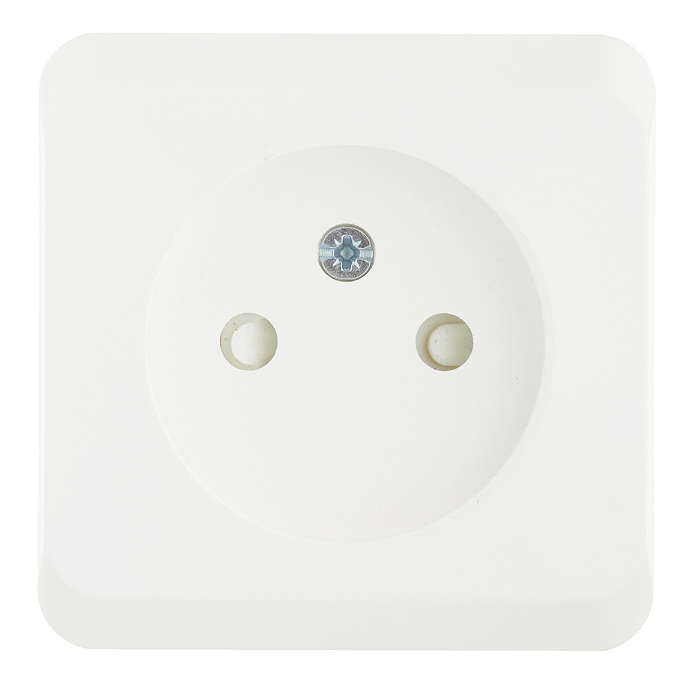 Розетка Systeme Electric Этюд накладная белая со шторками (PA16-002B)