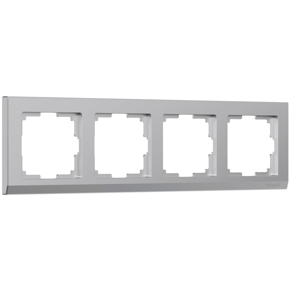 Рамка Werkel Stark четырехместная серебряная (a050912)