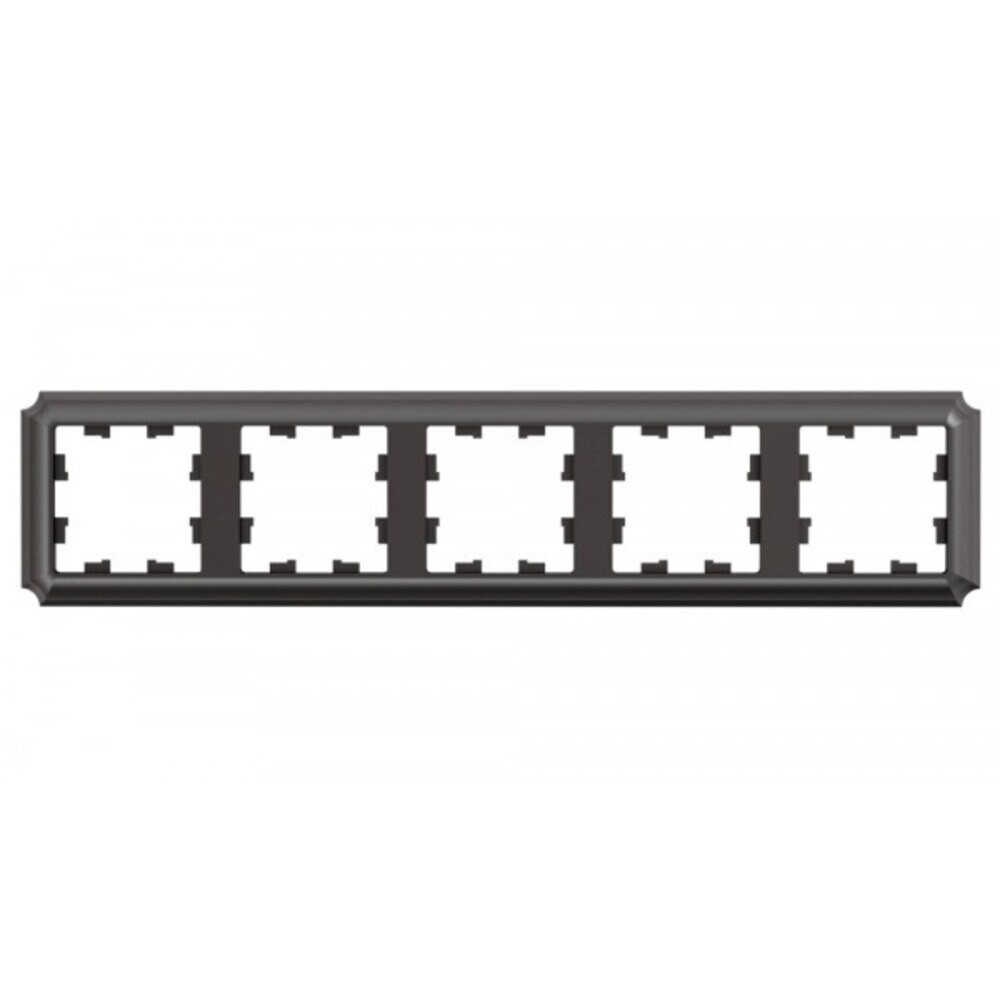 Рамка Systeme Electric AtlasDesign Antique пятиместная мокко (ATN100605)