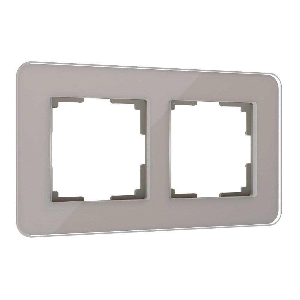 Рамка Werkel Elite двухместная дымчатая (a057875)