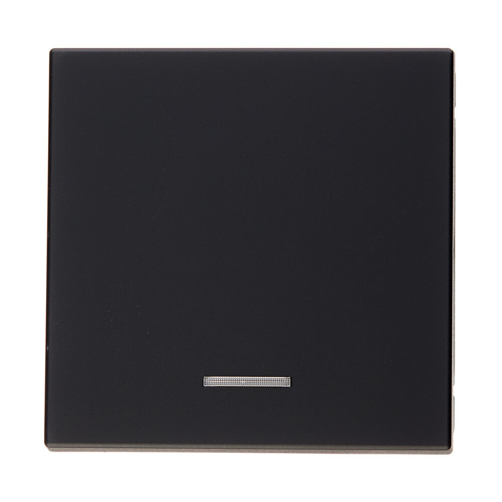 Выключатель Systeme Electric ArtGallery одноклавишный встраиваемый карбон с подсветкой (GAL001013)