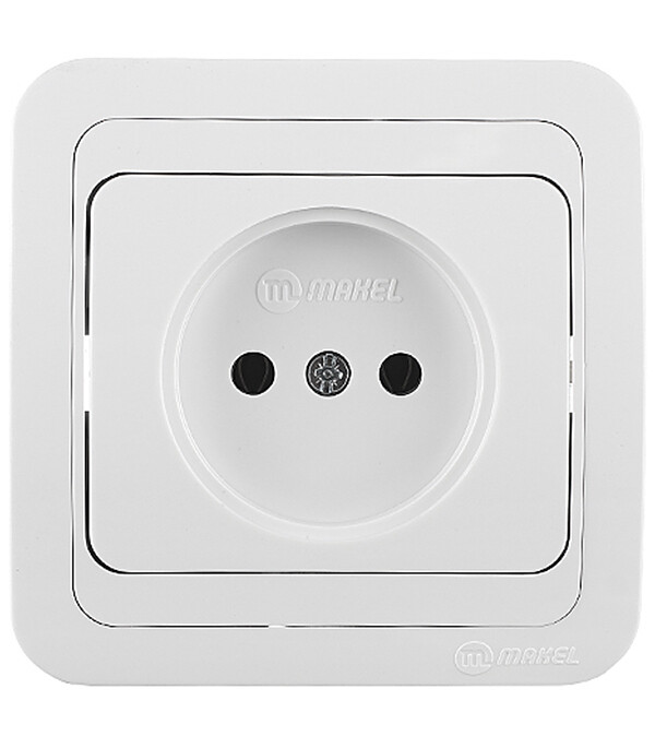 Розетка Makel Mimoza встраиваемая белая (12022)