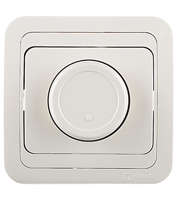Диммер Makel Mimoza одноклавишный встраиваемый бежевый (25011)
