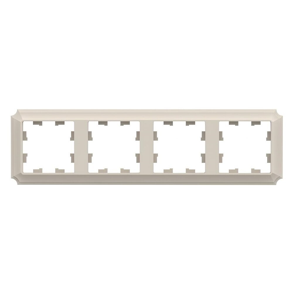 Рамка Systeme Electric AtlasDesign Antique четырехместная бежевая (ATN100204)